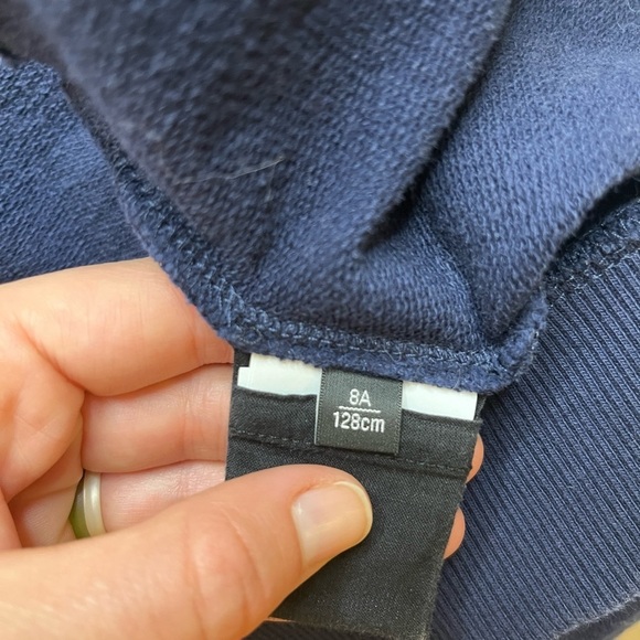 Versace Navy Blue Graphic Zip Sweatshirt Sz 8A 128 cm - Picture 14 of 16